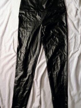 Black Faux Leather Leggings